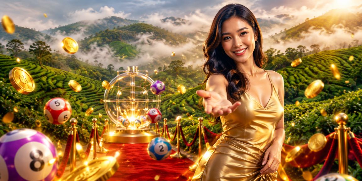Skrin loteri dan slot Malaysia dengan tema warna-warni budaya tempatan